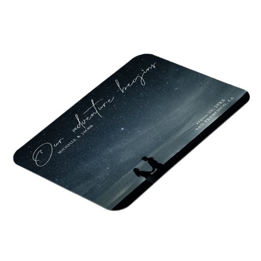 我々の冒険は日付写真を保存し始める マグネット (左側)