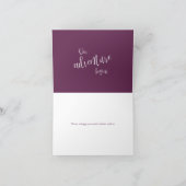 我々の冒険は書道の梅あなた感謝していを始める カード (内部)