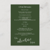 我々の冒険は素朴な山の湖の詳細を始める エンクロージャーカード (正面)