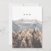 我々の冒険は自然マウンテンパインシーンを開始 招待状 (正面)