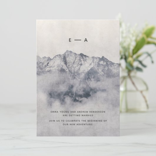 我々の冒険は霧の多い山の松ミニマル 招待状 (スタンド正面)