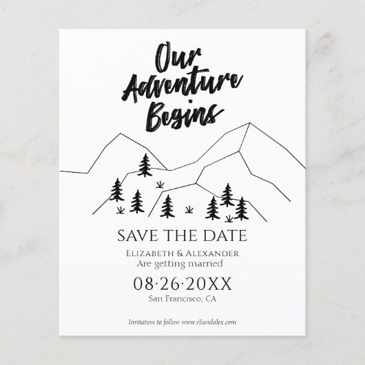 我々の冒険は、日付を保存してフォレストの結婚式を開始 (正面)