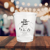 我々の冒険は、日付を保存してフォレストの結婚式を開始 ショットグラス