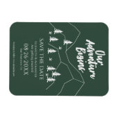 我々の冒険は、日付を保存してフォレストの結婚式を開始 マグネット (横)