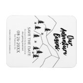 我々の冒険は、日付を保存してフォレストの結婚式を開始 マグネット (横)