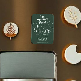 我々の冒険は、日付を保存してフォレストの結婚式を開始 マグネット