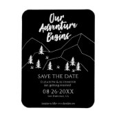 我々の冒険は、日付を保存してフォレストの結婚式を開始 マグネット (縦)
