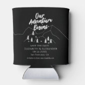 我々の冒険は、日付を保存してフォレストの結婚式を開始 缶クーラー (裏面)