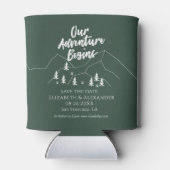 我々の冒険は、日付を保存してフォレストの結婚式を開始 缶クーラー (裏面)