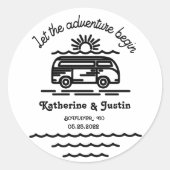 我々の冒険をモノグラム結婚から始める ラウンドシール (正面)