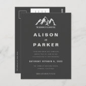 我々の冒険結婚式招待状  ポストカード (正面/裏面)