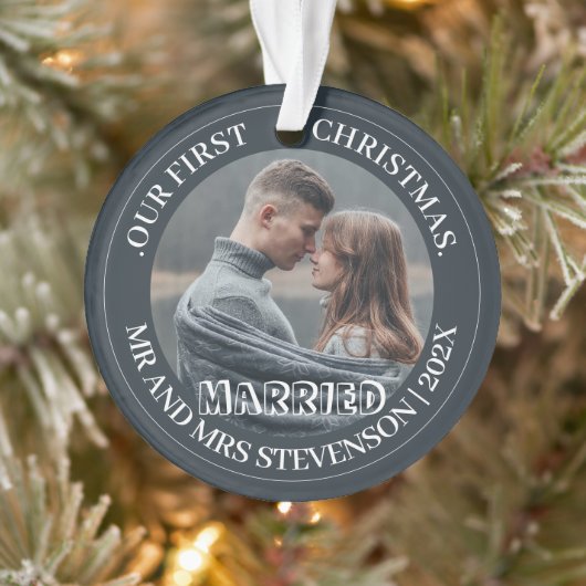 我々の初めてのクリスマスであるミスター・アンド・ミセス・ニューエレガントリュー オーナメント (ツリー)