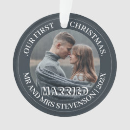 我々の初めてのクリスマスであるミスター・アンド・ミセス・ニューエレガントリュー オーナメント
