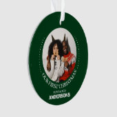 我々の初めてのクリスマスであるミスター・アンド・ミセス・ニューエレガントリュー オーナメント (正面)