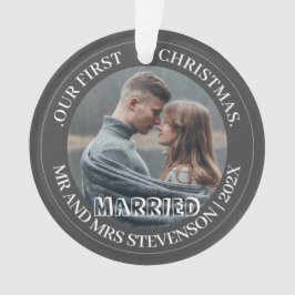 我々の初めてのクリスマスであるミスター・アンド・ミセス・ニューエレガントリュー オーナメント