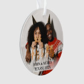 我々の初めてのクリスマスであるミスター・アンド・ミセス・ニューエレガントリュー オーナメント (正面)