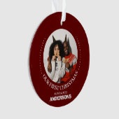 我々の初めてのクリスマスであるミスター・アンド・ミセス・ニューエレガントリュー オーナメント (正面)