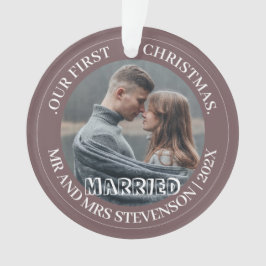 我々の初めてのクリスマスであるミスター・アンド・ミセス・ニューエレガントリュー オーナメント