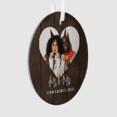 我々の初めてのクリスマスであるミスター・アンド・ミセス・ニューエレガントリュー オーナメント (正面)