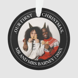 我々の初めてのクリスマスであるミスター・アンド・ミセス・ニューエレガントリュー オーナメント
