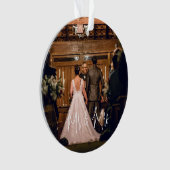 我々の初めてのクリスマスであるミスター・アンド・ミセス・ニューエレガントリュー オーナメント (正面)