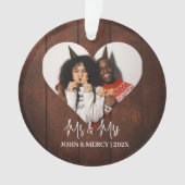 我々の初めてのクリスマスであるミスター・アンド・ミセス・ニューエレガントリュー オーナメント (正面)