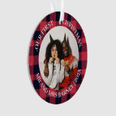 我々の初めてのクリスマスであるミスター・アンド・ミセス・ニューエレガントリュー オーナメント (正面)