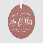 我々の初めてのクリスマスのミスター・アンド・ミセス・ニューリフ オーナメント (正面)