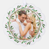 我々の初めてのクリスマスのレッドさん オーナメントカード (正面)