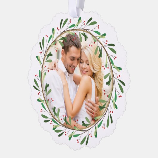 我々の初めてのクリスマスのレッドさん オーナメントカード (左)