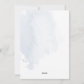 我々の初めてのクリスマスの手書き新婚写真 シーズンカード (裏面)