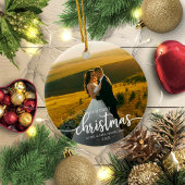 我々の初めてのクリスマスはミスター・アンド・ミセス・シンプルエレガントだ セラミックオーナメント