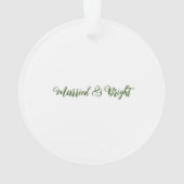 我々の初めてのクリスマスはミセス・オーナメント オーナメント (裏面)