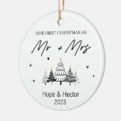 我々の初めてのクリスマスはミセス・オーナメント セラミックオーナメント (左)
