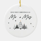 我々の初めてのクリスマスはミセス・オーナメント セラミックオーナメント (裏面)