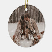 我々の初めてのクリスマスはミセス・オーナメント セラミックオーナメント (左)