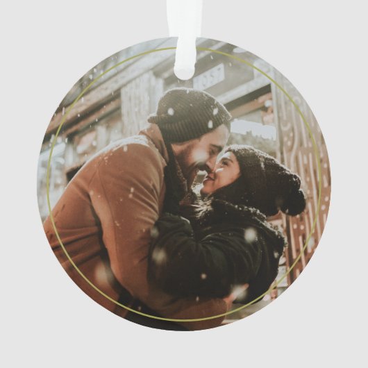 我々の初めてのクリスマスは一緒に雪の結晶 オーナメント (裏面)