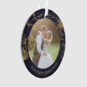 我々の初めてのクリスマスは新婚の夫妻として オーナメント (正面)