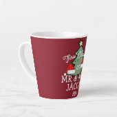 我々の初めてのクリスマスは新婚の夫妻として カフェラテマグ (左アングル)
