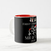我々の初めてのクリスマスは新婚の夫妻として ツートーンマグカップ (正面左)