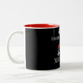 我々の初めてのクリスマスは新婚の夫妻として ツートーンマグカップ (左)