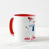 我々の初めてのクリスマスは新婚の夫妻として マグカップ (正面左)