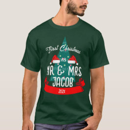 我々の初めてのクリスマスは新婚の夫妻として Tシャツ