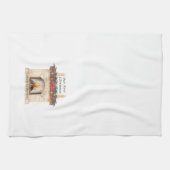 我々の初めてのクリスマスは暖炉の上に キッチンタオル (横)