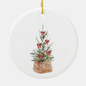 我々の初めてのクリスマスは木々の方が良い セラミックオーナメント (裏面)