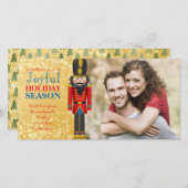 我々の初めてのクリスマスを一緒にくるみ割り兵士 シーズンカード (正面/裏面)