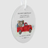 我々の初めてのクリスマスズインニューホームホリデーズ オーナメント (正面)