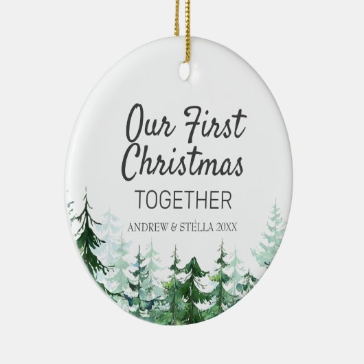 我々の初めてのクリスマスズトゥーズパインツリー セラミックオーナメント (右)