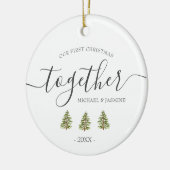 我々の初めてのクリスマスズトゥーツリーズオーナメント セラミックオーナメント (左)