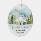 我々の初めてのクリスマスズトゥーパインフォレスト セラミックオーナメント (右)